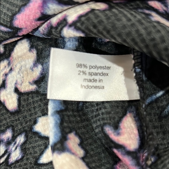 Lane Bryant Women's Floral Top - Black and Pink size 18 - Picture 8 of 8